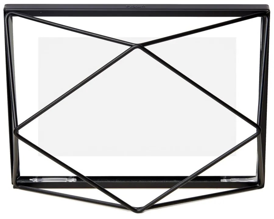 Черна метална стояща/висяща рамка 20x15 cm Prisma – Umbra