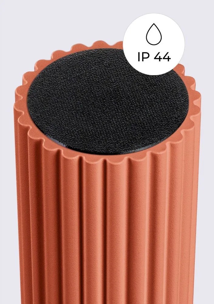 Оранжево осветително тяло за таван със стъклен абажур ø 12 cm Orbital – Sollux