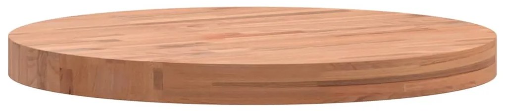 355943 vidaXL Плот за маса Ø50x4 см кръгъл масивен бук