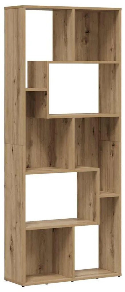 856015 vidaXL Библиотека, занаятчийски дъб, 67x24x161 см, инженерно дърво