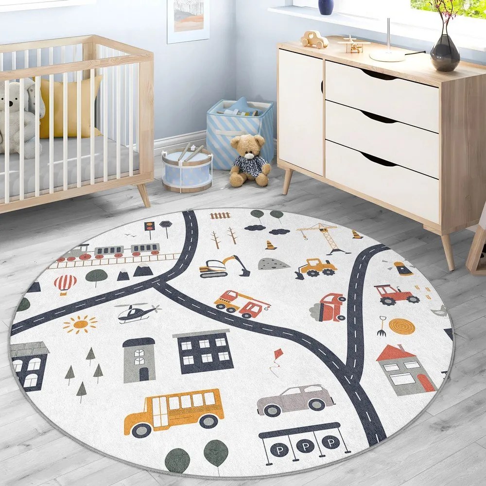 Детско килимче за игра подходящо за пране ø120 cm World Around Me – Mila Home