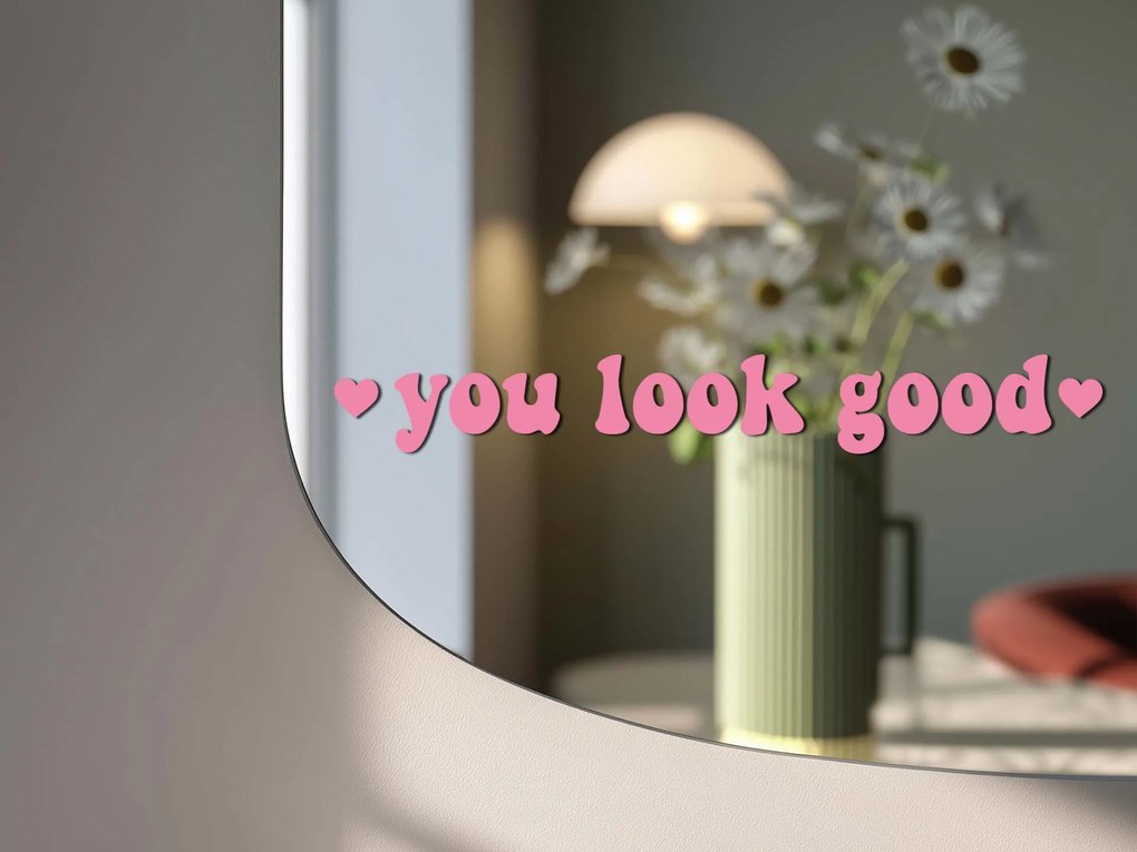 Стикер за огледало S12 – You look good 34x4