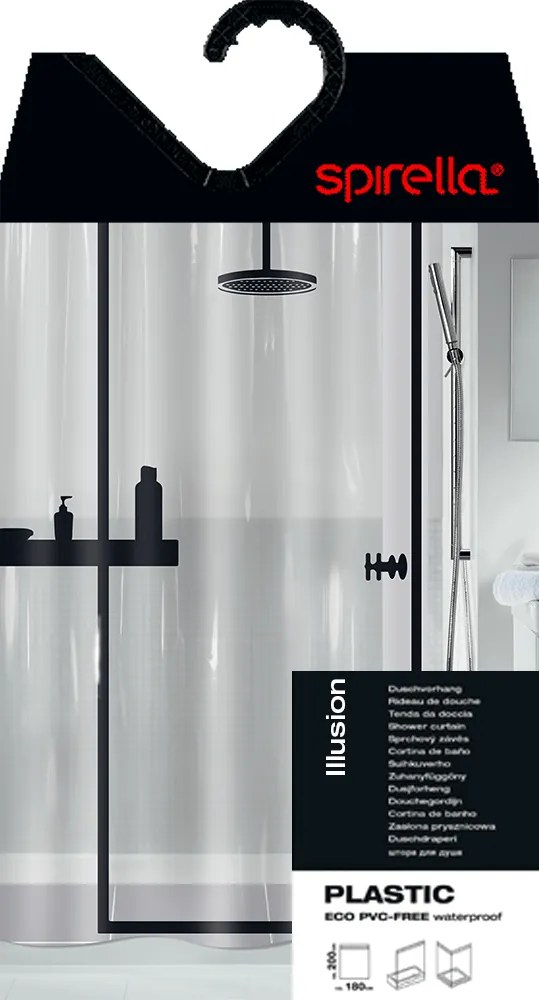Завеса за душ 180x200 cm Illusion – Spirella