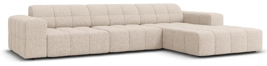 Бежов ъглов диван (десен ъгъл) Chicago - Cosmopolitan Design