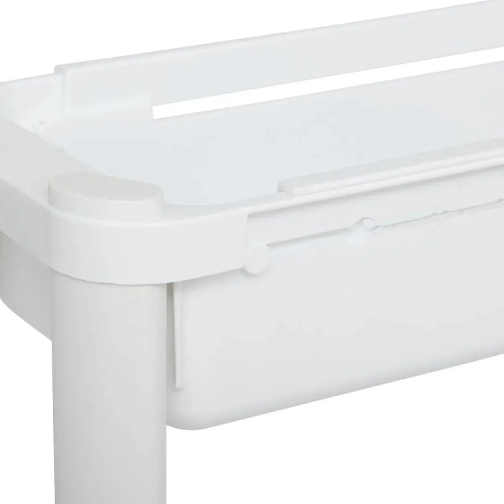 Кухненска количка 5five, 4 нива - Бял