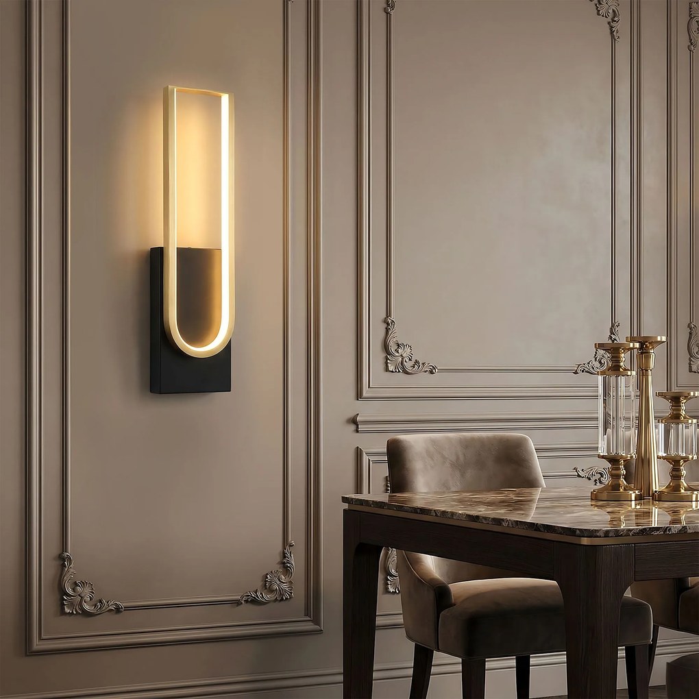Аплик LED APP1782-W Brush Gold/Black