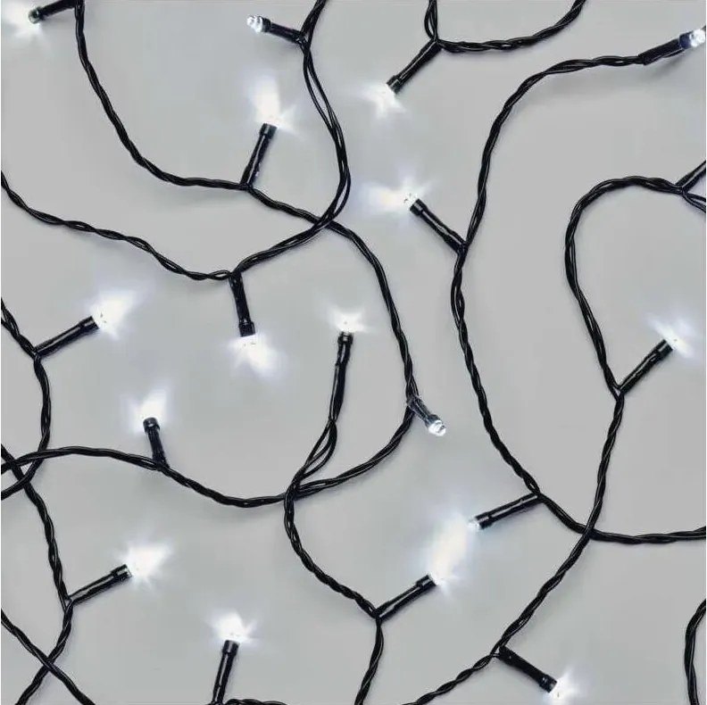 LED външна гирлянда 40xLED/3xAA 3,3m IP44 студено бяло