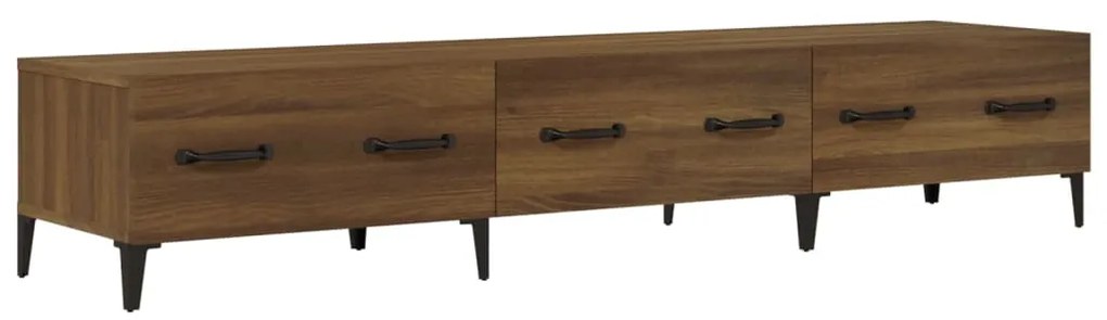 817512 vidaXL ТB шкаф, кафяв дъб, 150x34,5x30 см, инженерно дърво