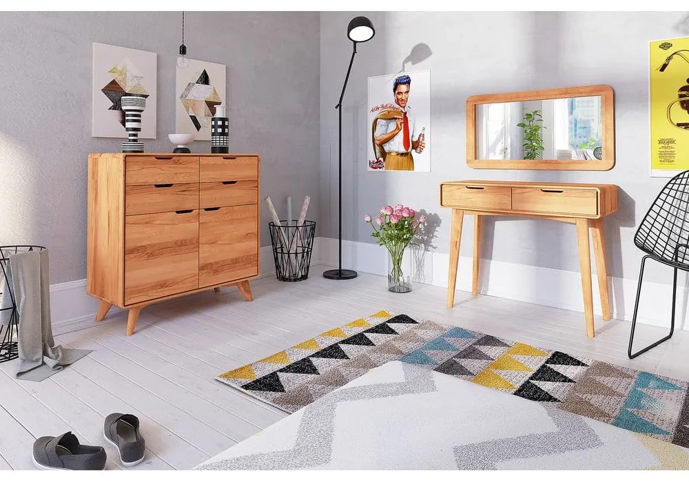 Тоалетка от букова дървесина 90x40 cm Greg - The Beds