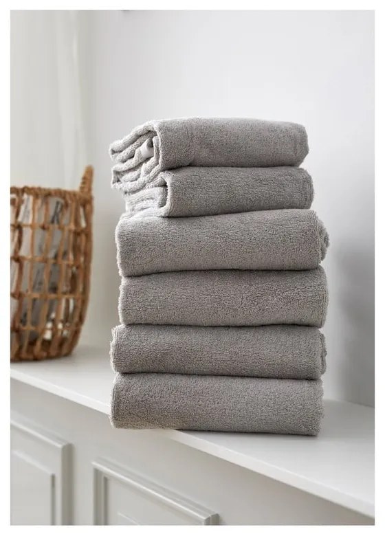 Светлосива памучна кърпа от тери 30x30 cm Comfort – Södahl