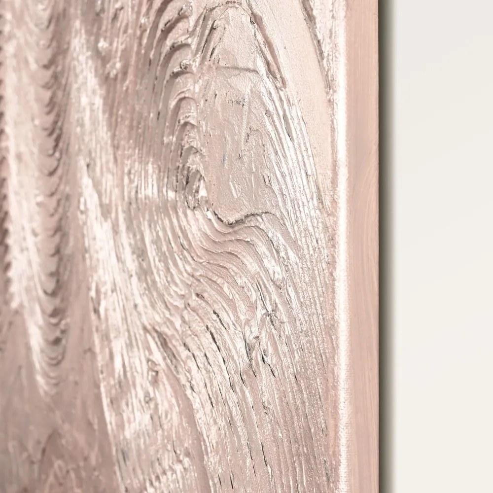 Ръчно рисувана картина 88x118 cm Metallic Rose – Malerifabrikken