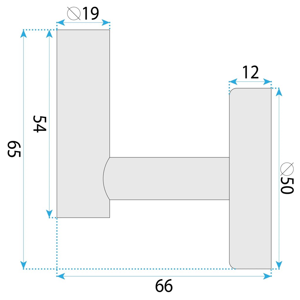 Закачалка за баня 6606 Modern Brush Nickel