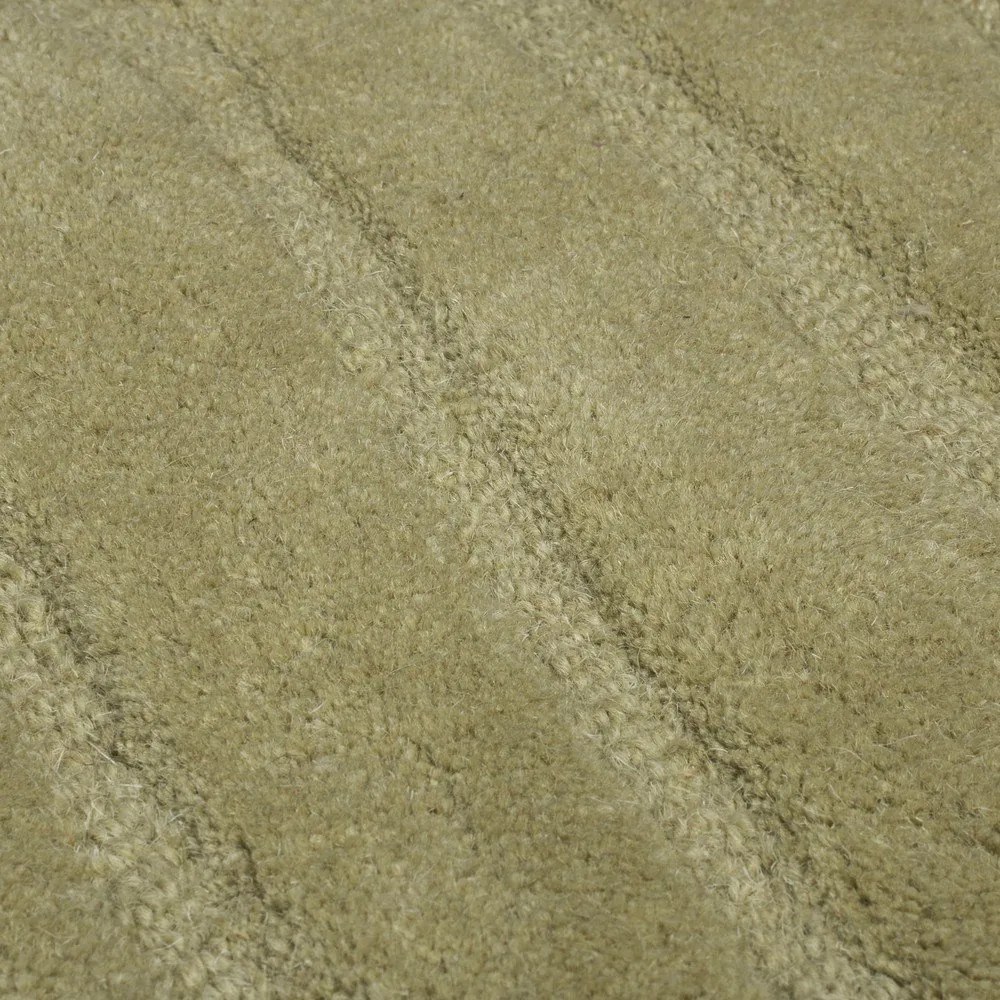 Ръчно изработен вълнен килим в цвят каки 200x290 cm Mesmerise Sage – Flair Rugs