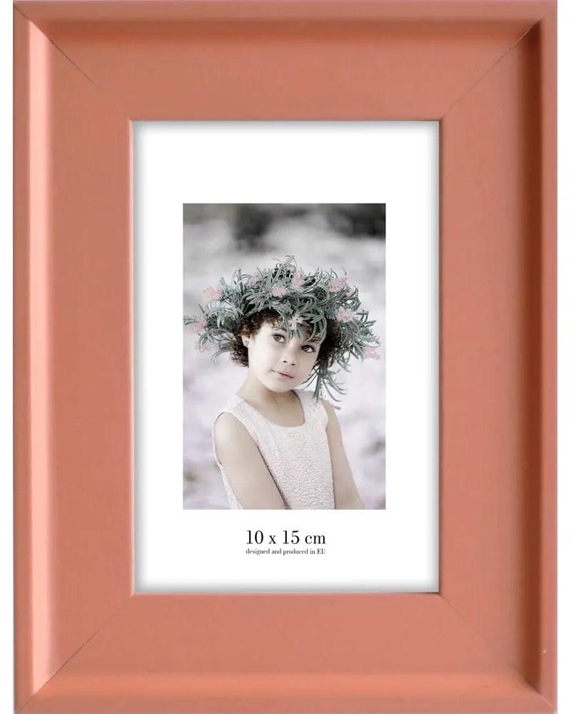 Оранжева рамка за стена , 17 x 22 cm Malaga - Styler
