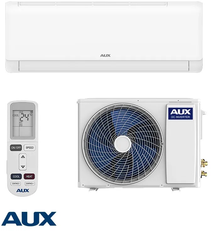 Инверторен климатик AUX Neo ASW-H09B5A4/QDR3DI-C0, 9000 BTU, 18 м2, А++, R-32, Бял