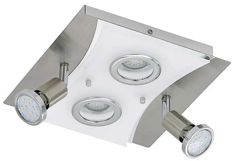 Briloner 3582-042 - LED таванно осветително тяло RIPOSO 2xLED/5W/230V + 2xGU10/3