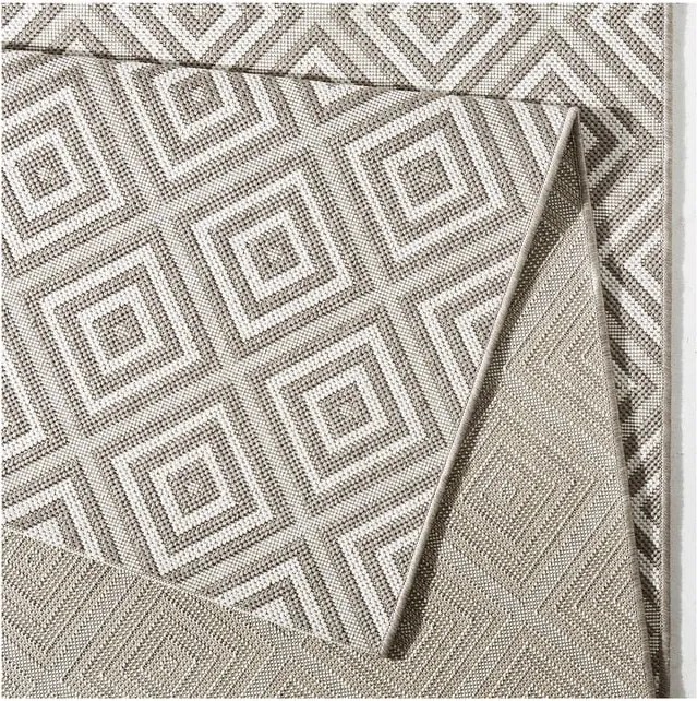 Сив килим за открито , 140 x 200 cm Karo - NORTHRUGS