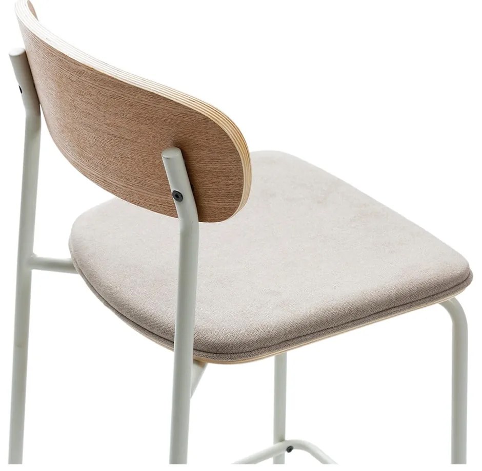 Бар столове в комплект от 2 броя в бежово-натурален цвят (височина на седалката 66 см) Adriana - Marckeric