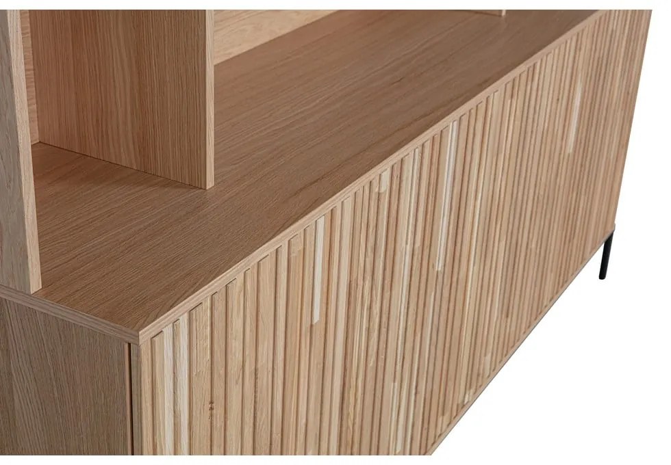 Библиотека от декор от дъб в естествен цвят 200x150x44 cm Gravure – WOOOD