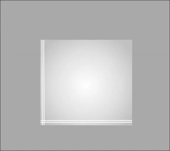 Обикновено огледало за баня ICM R41, 50x40см