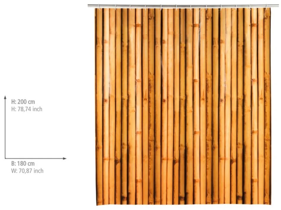 Оранжева завеса за душ Babusa - Wenko