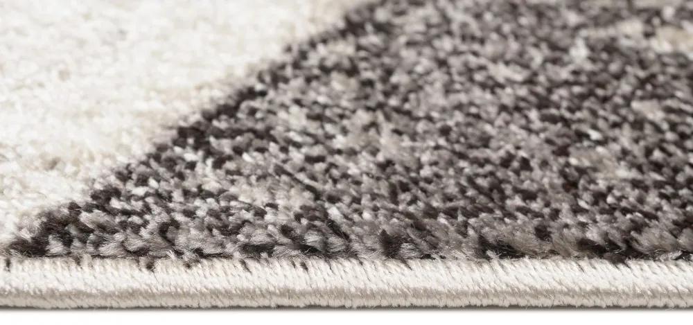 Универсален модерен килим с геометрична шарка в кафяви нюанси Ширина: 80 см | Дължина: 150 см