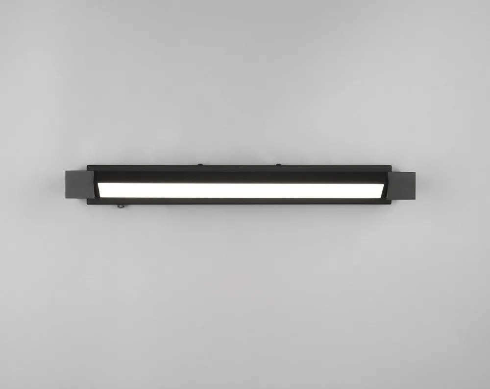Матово черно LED стенна лампа Fabrizio – Trio