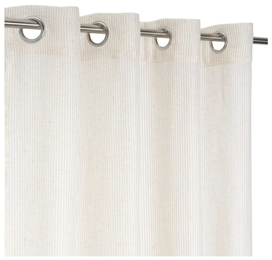 Бежова завеса със смес от лен 140x260 cm Fifties – Casa Selección