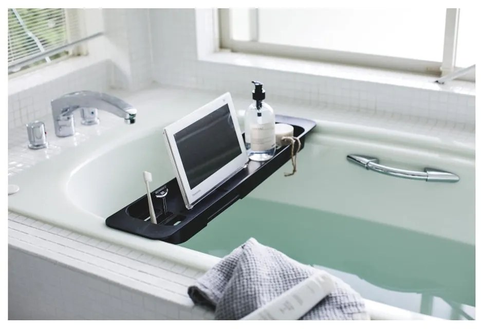 Черен регулируем рафт за вана Tower - YAMAZAKI