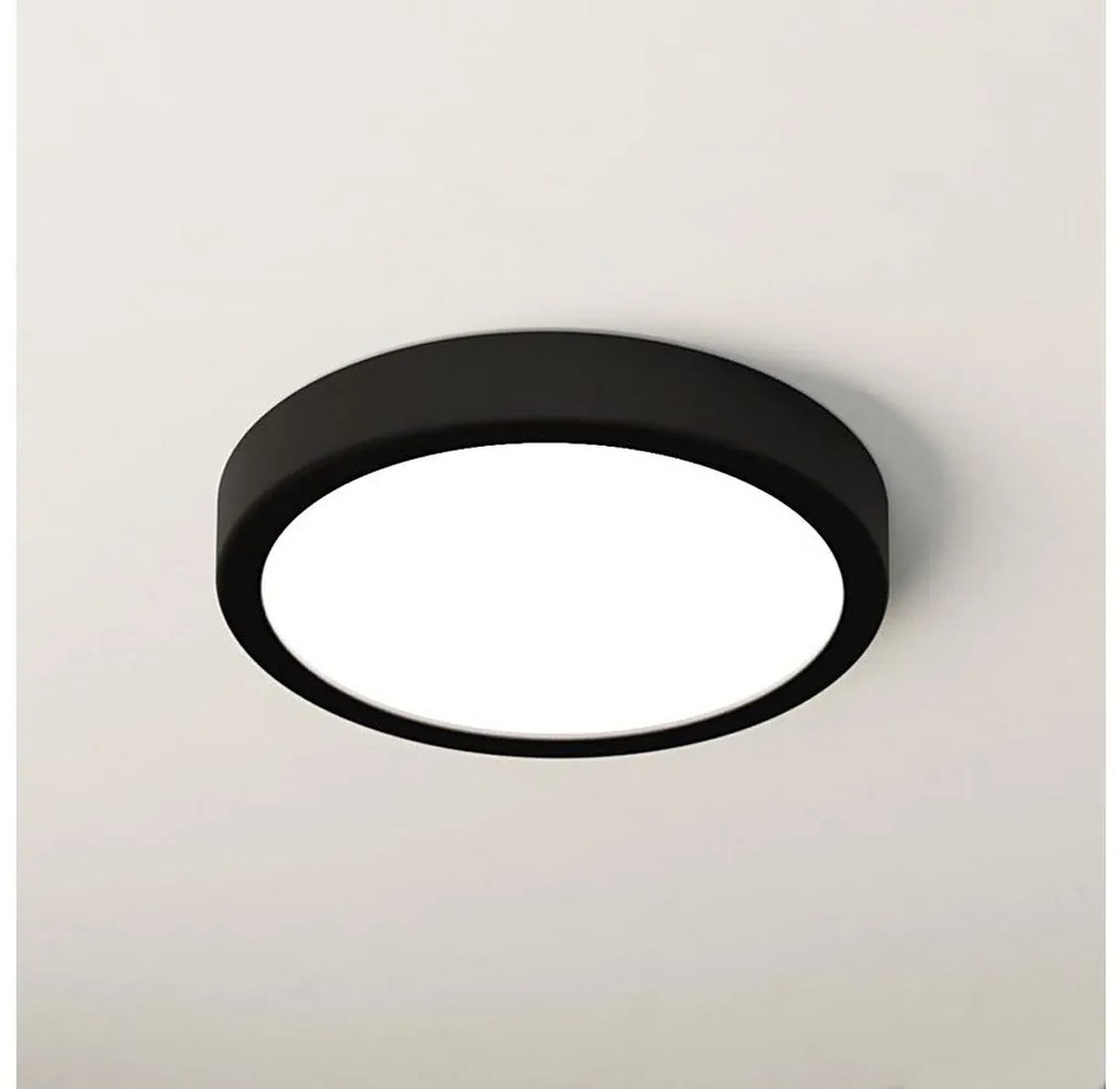 Eglo 900653 - LED таванно осветително тяло за баня FUEVA LED/17W/230V черно IP44