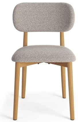 АЛДО Бежово лате (тъкан Монза 60)/рамка лакиран дъб - ДЪРВЕН СТОЛ БУКЛЕ ЗА ДНЕВНА, ТРАПЕЗАРИЯ, КУХНЯ РЕТРО