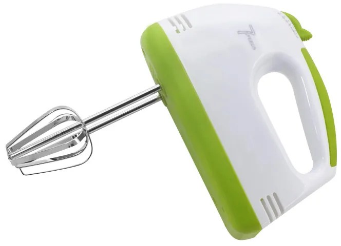 Разопакован: Миксер Rosberg R51110G, 200W, 7 скорости, Хромирани бъркалки, Бял/зелен