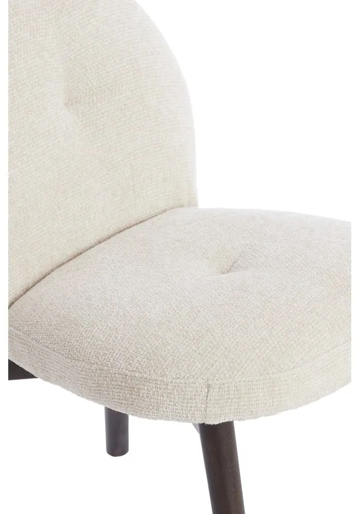 Кремави тапицирани трапезни столове в комплект 2 бр. Sinosa – Light &amp; Living