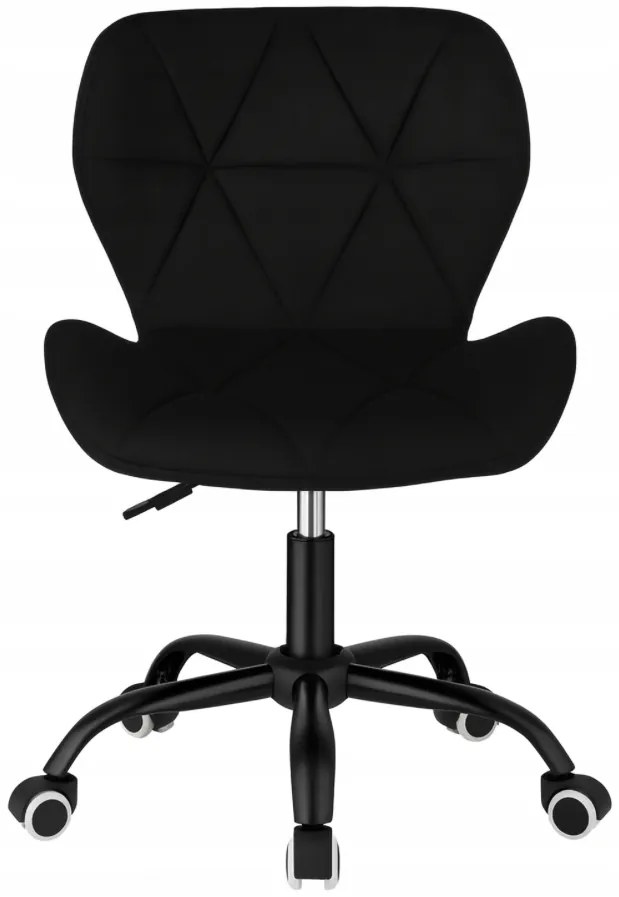 Ергономичен въртящ се офис стол - кадифе Сив