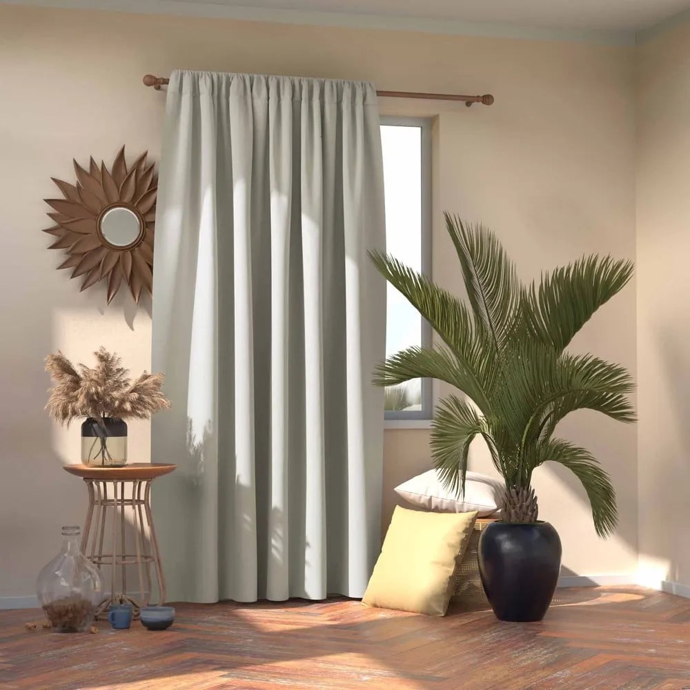 Бяло dimout перде 140x245 cm Kierra – Restilo