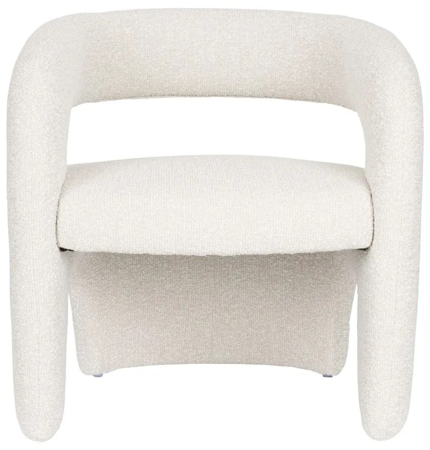 Бяло кресло от букле Nova – White Label