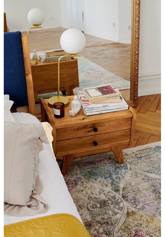 Нощно шкафче от дъбова дървесина Retro 1 - The Beds