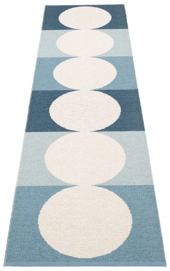 Синя и кремава пътека за открито и закрито 70x280 cm Otto Sky – Pappelina
