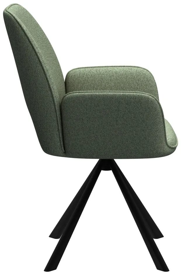 Тъмнозелен трапезен стол с подлакътници Graham – Actona