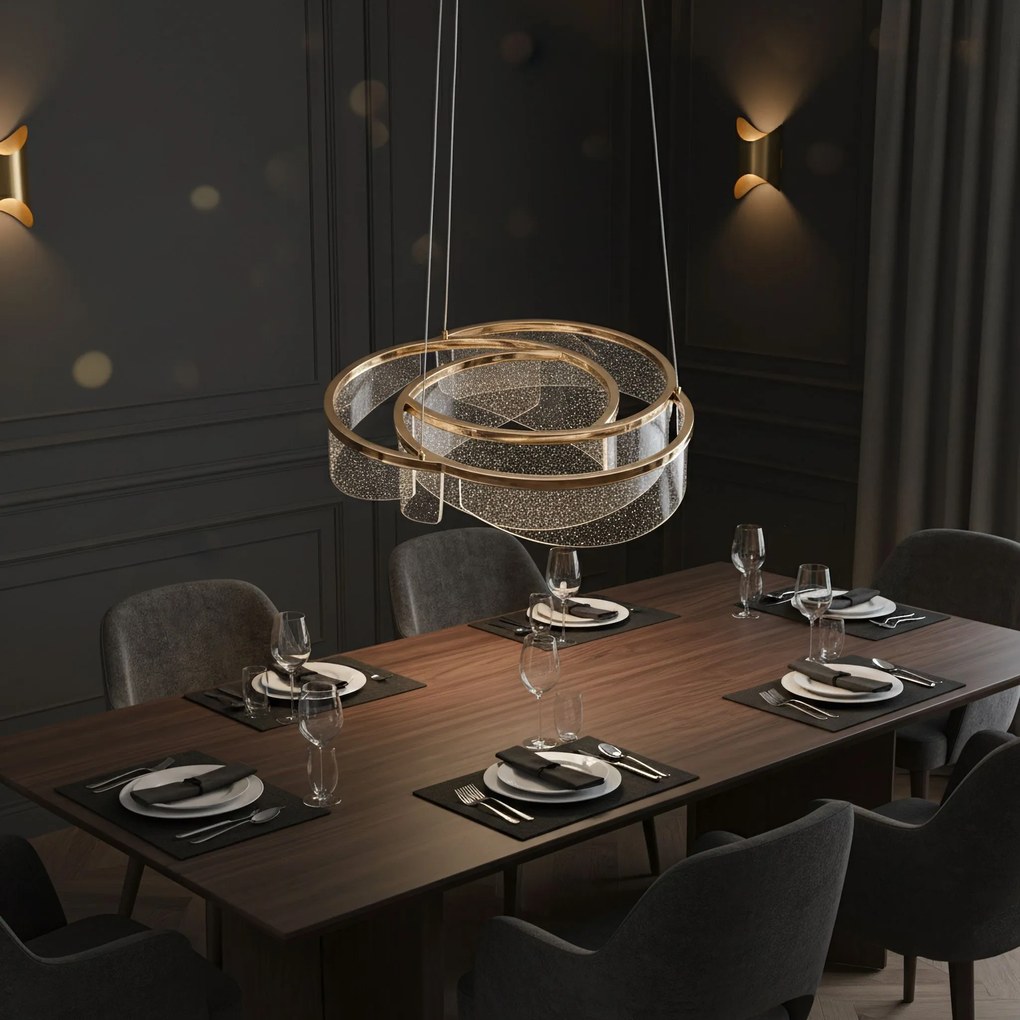 Лампа LED G138-CP 50cm Gold