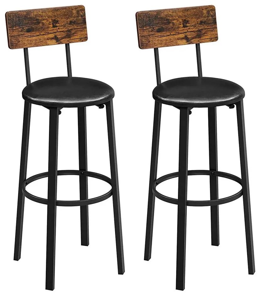 Баров стол AVEN кафяв/черен