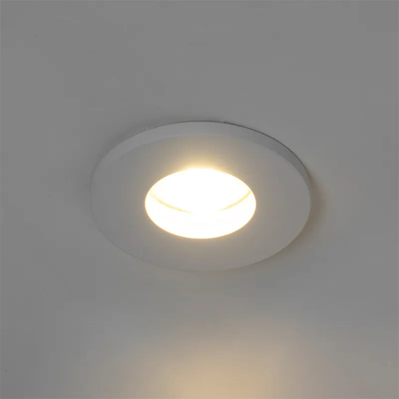 Комплект от 6 модерни вградени спота за баня бели - Shed