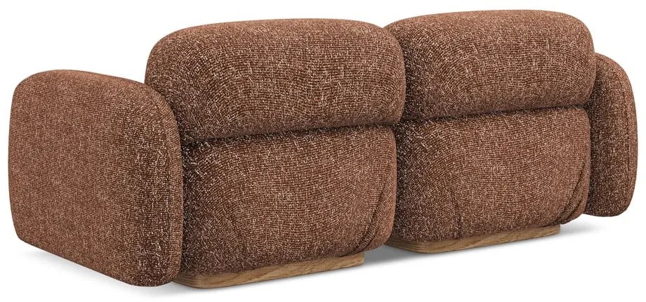 Оранжев/кафяв модулен диван 190 cm Ailani – Makamii