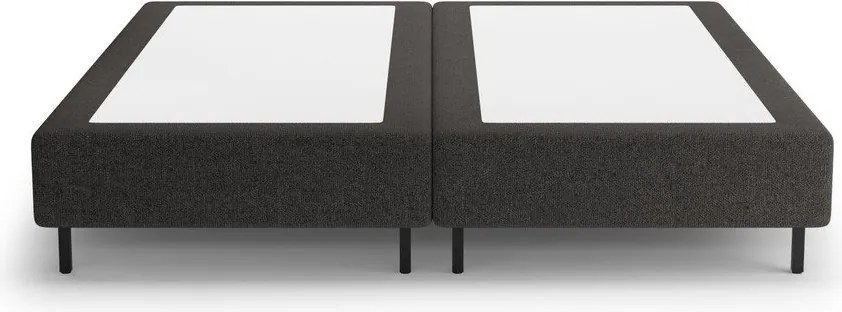 Черно тапицирано двойно легло без табла 180x200 cm Whale – Micadoni