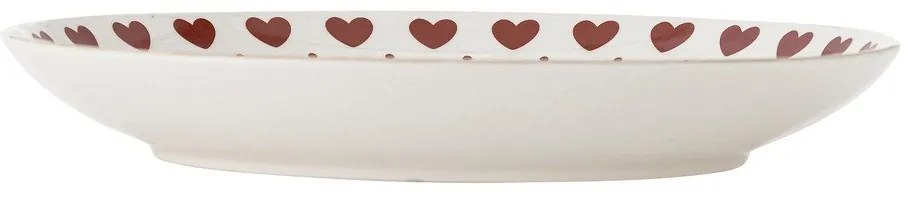 Бяла глинена чиния с коледен мотив ø 26,5 cm Jolly – Bloomingville