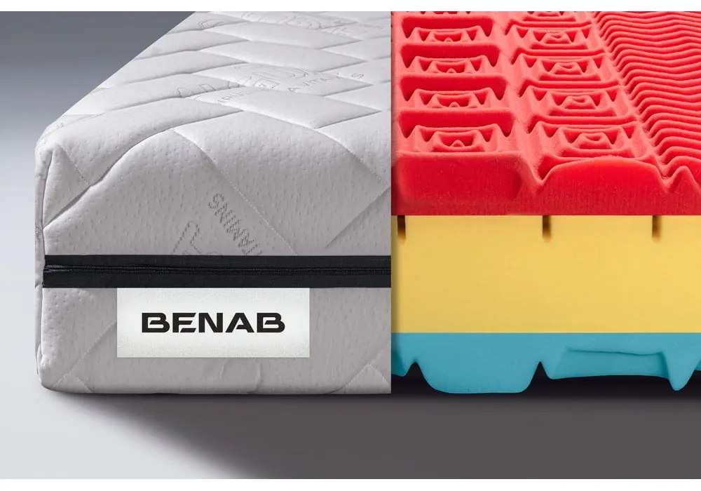 Двустранен матрак от твърда/средна пяна 120x200 cm BonRelax HR BIO - BENAB