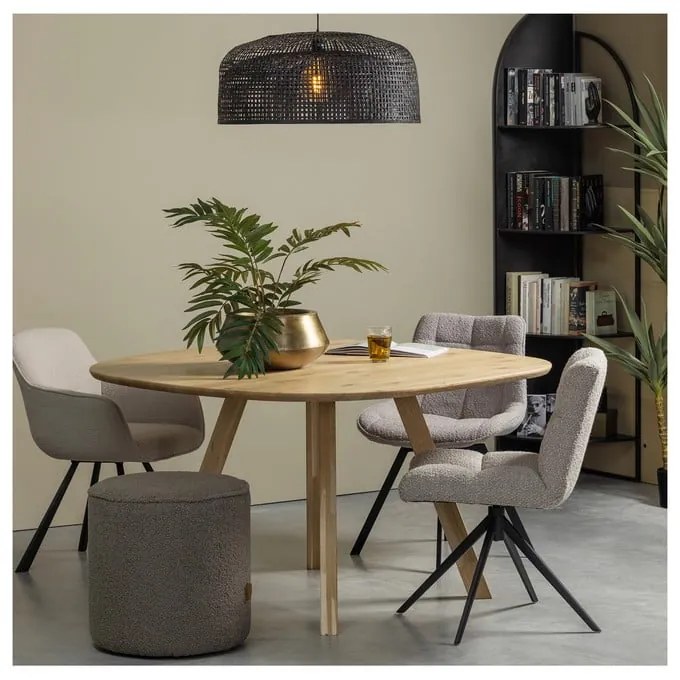 Дъбова маса за хранене 130x130 cm Tablo - WOOOD