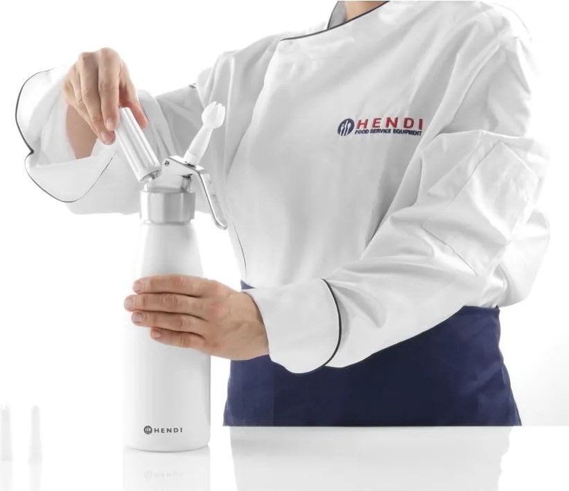 Черна алуминиева бутилка за бита сметана , 500 ml Kitchen Line - Hendi