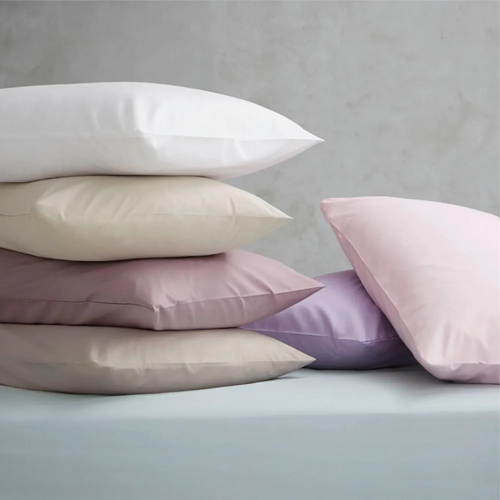 Кремаво еластично перкалово покритие на рамка на легло 150x200 cm Easy Iron Percale – Catherine Lansfield