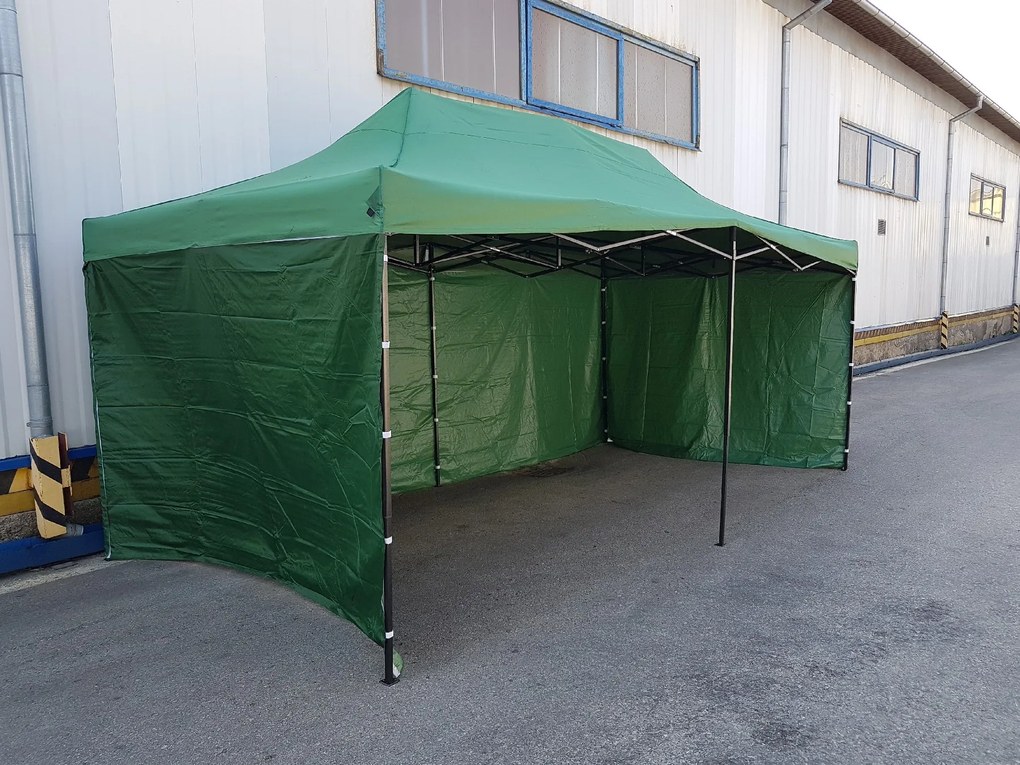 Сгъваема шатра тип хармоника 3x6 зелена SQ